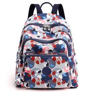 Waterproof Nylon Small Backpack for Women Lightweight Travel Bagpack