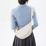 Nylon Solid Women's Shoulder Bag Lightweight Crossbody Tote