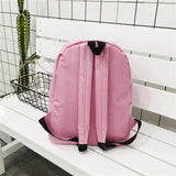 Small Fresh Leaf Print Schoolbag for Women, Nylon Student Backpack