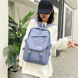 Nylon Stylish Backpack Women Girls Vintage School Bags