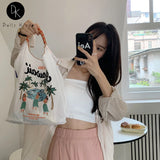 Embroidered Nylon Tote Bag for Women with Large Capacity