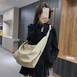 Nylon Totes Bags for Women Casual Wild Ladies Handbags Solid Men Shoulder Bag