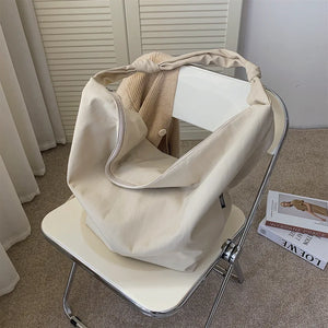 Nylon Totes Bags for Women Casual Wild Ladies Handbags Solid Men Shoulder Bag