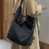 Nylon Totes Bags for Women Casual Wild Ladies Handbags Solid Men Shoulder Bag