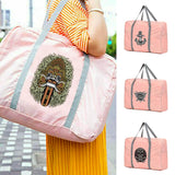 Nylon Travel Bag Foldable Large Capacity Waterproof Handbags Portable Organizer
