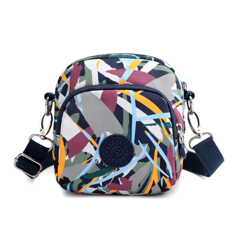 Nylon Waist Bag Printing Mini Crossbody Bags Woman Waist pack