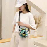Nylon Waist Bag Printing Mini Crossbody Bags Woman Waist pack