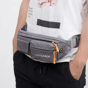 Anti-theft Nylon Waist Bag Multifunction Crossbody Bag
