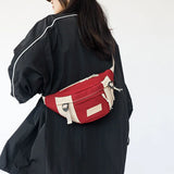 Nylon Waist Bag Street Woman Shoulder Crossbody Chest Bags Hip hop Belt Bag