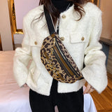 Stripes Shoulder Bag Casual Chest Pack High Woman Waist Belt Bag