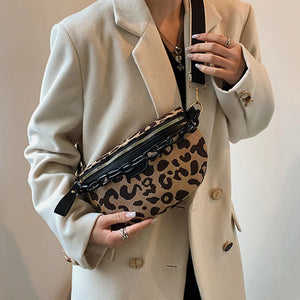 Stripes Shoulder Bag Casual Chest Pack High Woman Waist Belt Bag