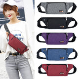 Women's Nylon Waist Packs Laser Chest Phone Pouch