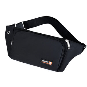 Women's Nylon Waist Packs Laser Chest Phone Pouch