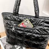 Nylon Waterproof Shoulder Bag for Women - Winter Shopper Handbags