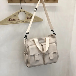 Waterproof Nylon Canvas Handbag Crossbody Bag for Women Men
