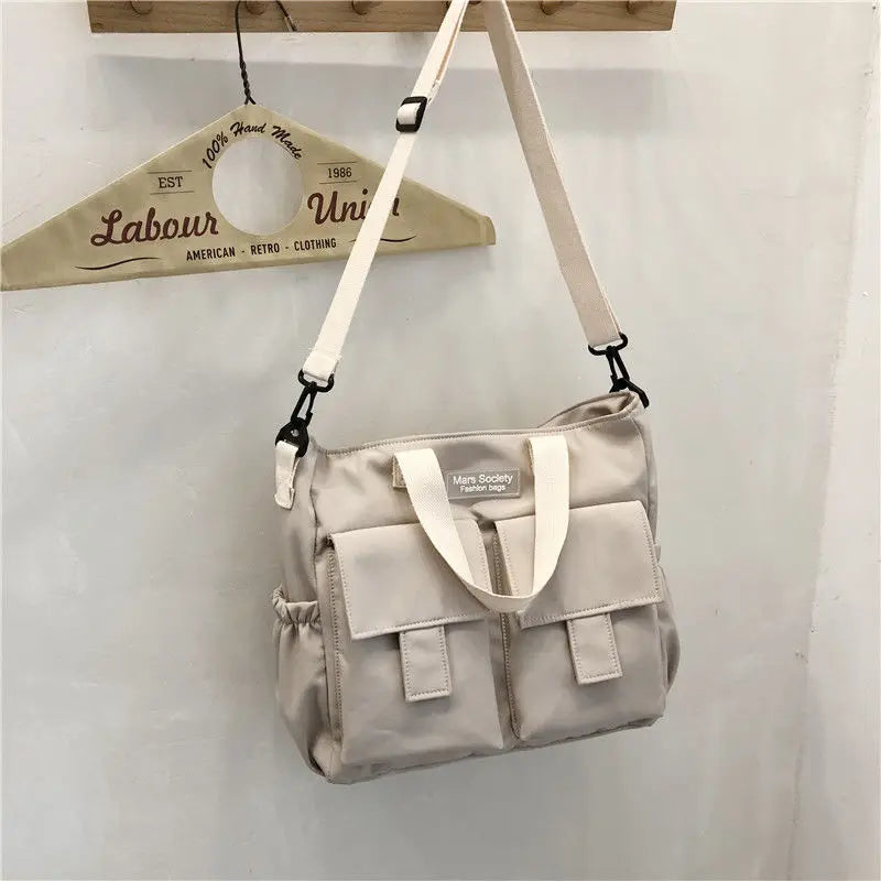 Waterproof Nylon Canvas Handbag Crossbody Bag for Women Men