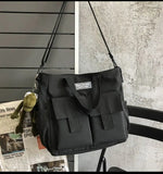 Waterproof Nylon Canvas Handbag Crossbody Bag for Women Men