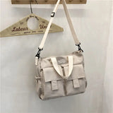 Waterproof Nylon Canvas Handbag Crossbody Bag for Women Men