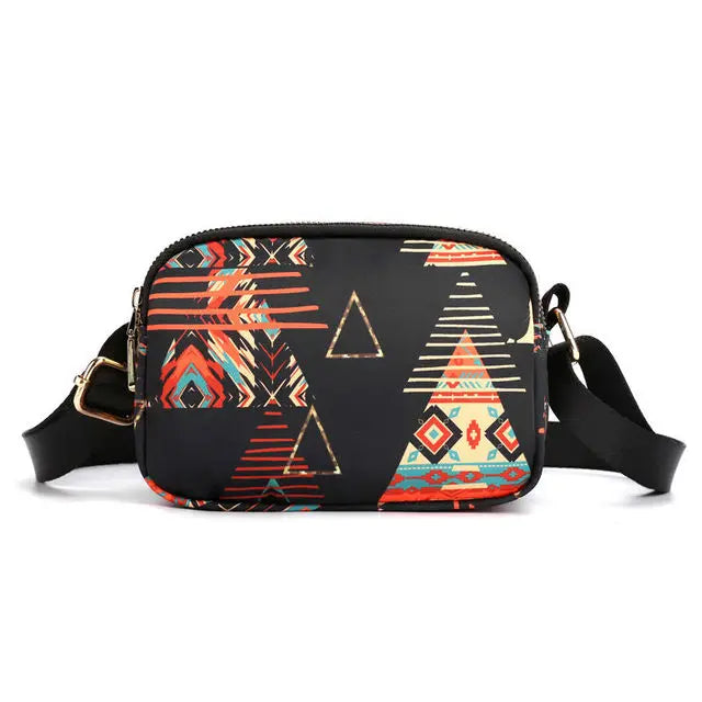 Print Messenger Bag Waterproof Shoulder Bag Women Crossbody Bags