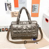 Waterproof Nylon Bucket Crossbody Bag for Women