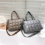 Waterproof Nylon Bucket Crossbody Bag for Women