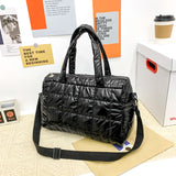 Waterproof Nylon Bucket Crossbody Bag for Women