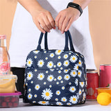 Nylon Insulated Lunch Bags Portable Zipper Cooler for Picnic Travel
