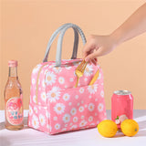 Nylon Insulated Lunch Bags Portable Zipper Cooler for Picnic Travel