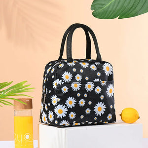 Nylon Insulated Lunch Bags Portable Zipper Cooler for Picnic Travel