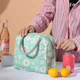 Nylon Insulated Lunch Bags Portable Zipper Cooler for Picnic Travel