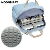 Waterproof Nylon Laptop Backpack for Teen Girls Ladies Travel Shoulder Bag