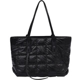 Waterproof Large Capacity Tote Bag Soft Down Cotton Crossbody Shoulder Bag