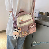 Nylon Waterproof Mini Women School Backpacks For Teenage Girls