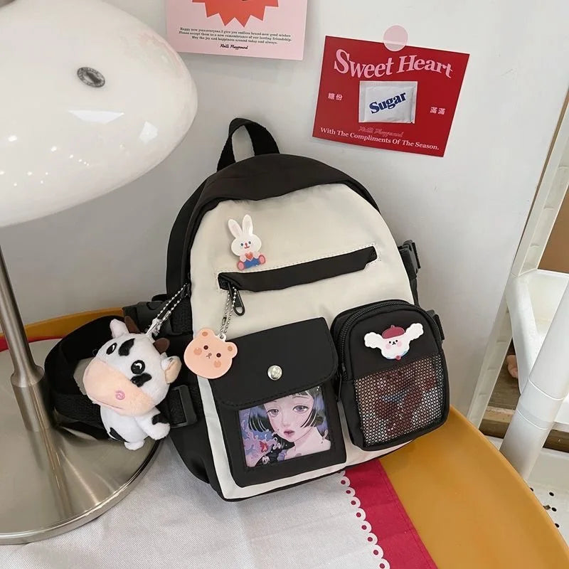 Nylon Waterproof Mini Women School Backpacks For Teenage Girls