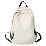 Nylon Waterproof Solid Women Backpack Harajuku Girls Shoulder Bags