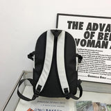Nylon Waterproof Women Backpack Contrast Travel Backpack