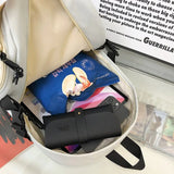 Nylon Waterproof Women Backpack Contrast Travel Backpack