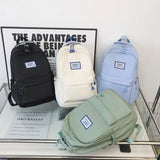 Nylon Waterproof Women Backpack Laptop Backpacks Large Capacity Student School B