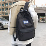 Nylon Waterproof Women Backpack Laptop Backpacks Large Capacity Student School B