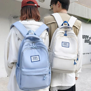 Nylon Waterproof Women Backpack Laptop Backpacks Large Capacity Student School B