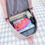Nylon Waterproof Women Backpack Japanese School Bag For Girls