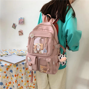 Waterproof Anti-theft Women Backpack Large Capacity School Bag