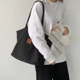 Nylon Waterproof Women Canvas Handbags Ladies Shoulder Shopping Bags