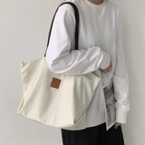 Nylon Waterproof Women Canvas Handbags Ladies Shoulder Shopping Bags