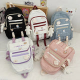 Nylon Waterproof School Backpack for Teens Girls