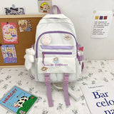 Nylon Waterproof School Backpack for Teens Girls