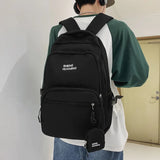 Waterproof Nylon Backpack for Teenage Girls Large Capacity Travel Bags