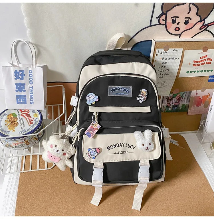 Waterproof School Backpack for Teenage Girls Laptop Backpacks
