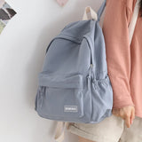 Nylon Backpack Schoolbag For Teenage Girls Boys Harajuku Female Bag