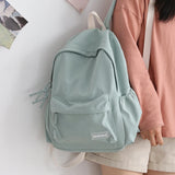 Nylon Backpack Schoolbag For Teenage Girls Boys Harajuku Female Bag